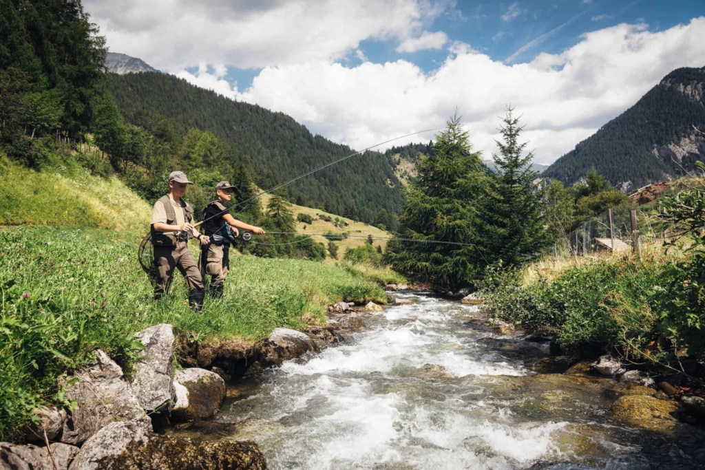 Unvergesslicher Fischerurlaub in Tirol mit der Fischerpauschale des Hotel Post in Nauders.