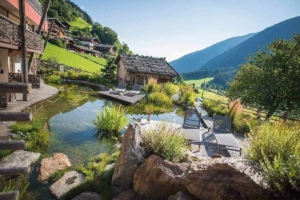 Der Spa-Bereich des Erlebnishotel Waltershof in Südtirol