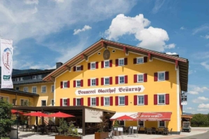 Das Hotel Bräurup in Mittersill in ein Salzburg von außen